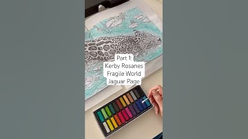 Part 1 Jaguar Page in Kerby Rosanes “Fragile World” - Colouring Process #Coloring