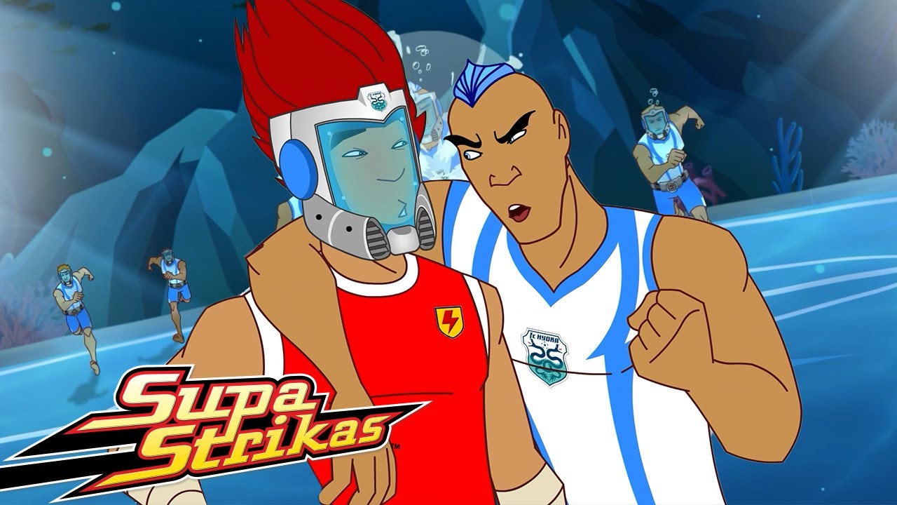 One-on-One Underwater Match! Twisting Tiger Faces Liquido’s Trap | Supa Strikas Soccer Cartoon