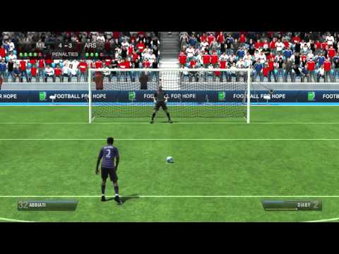 FIFA 13 - Amazing Penalty Shootout + Skill Game. Milan v Arsenal. Legendary Difficulty [HD]