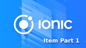 IONIC Framework Item Part 1 - Programming Tutorial Video