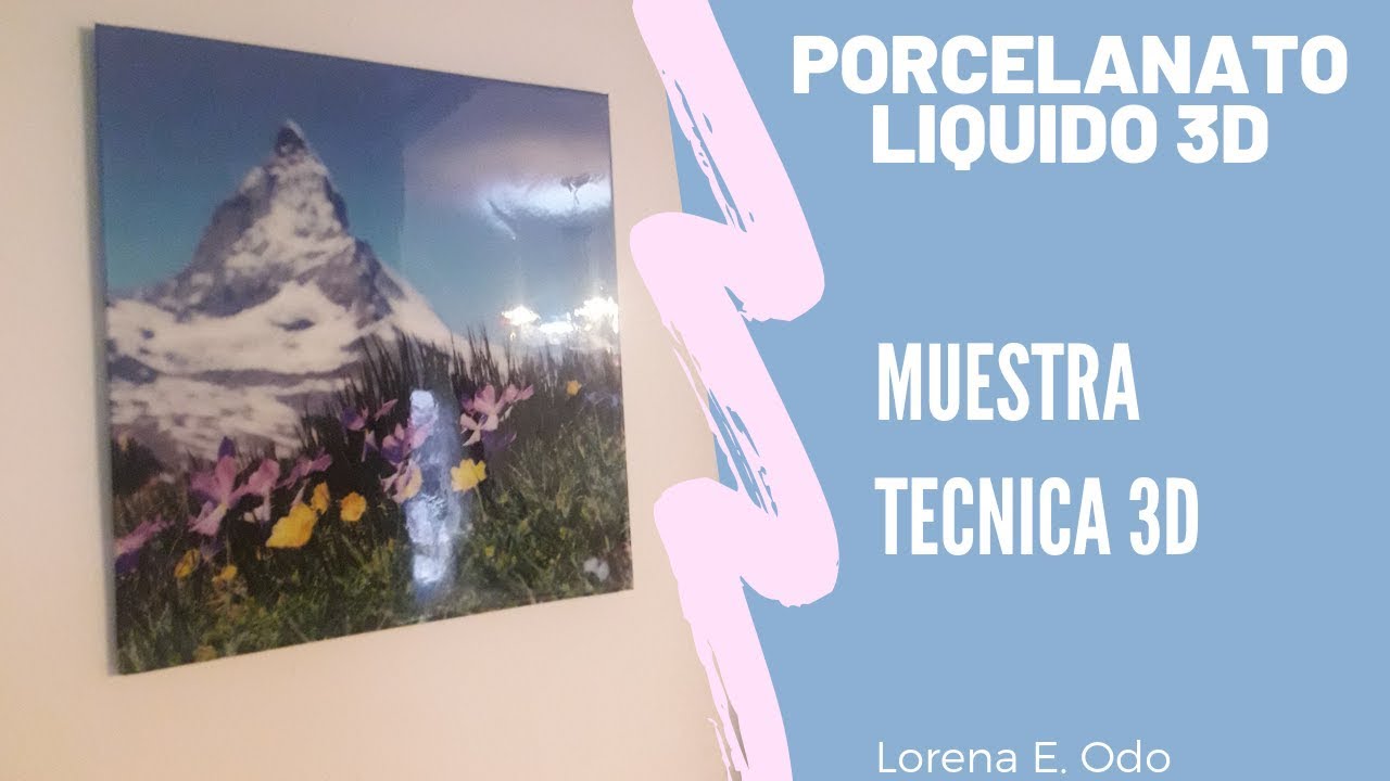 PORCELANATO LIQUIDO 3D, MUESTRA O CUADRO