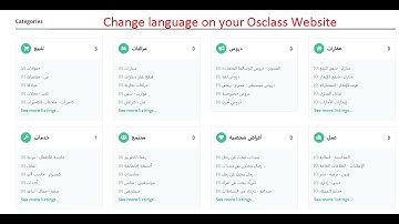 How to change language on Osclass