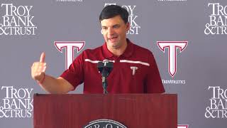 Head Coach Neal Brown - Troy Football Media Day