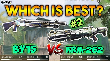 Call of Duty Mobile : BY15 vs KRM-262 | part -2 | (which is best gun?) shortgun #5 | comparison |
