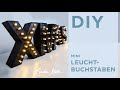 DIY Mini Leuchtbuchstaben basteln als Weihnachtsdeko oder Weihnachtsgeschenk