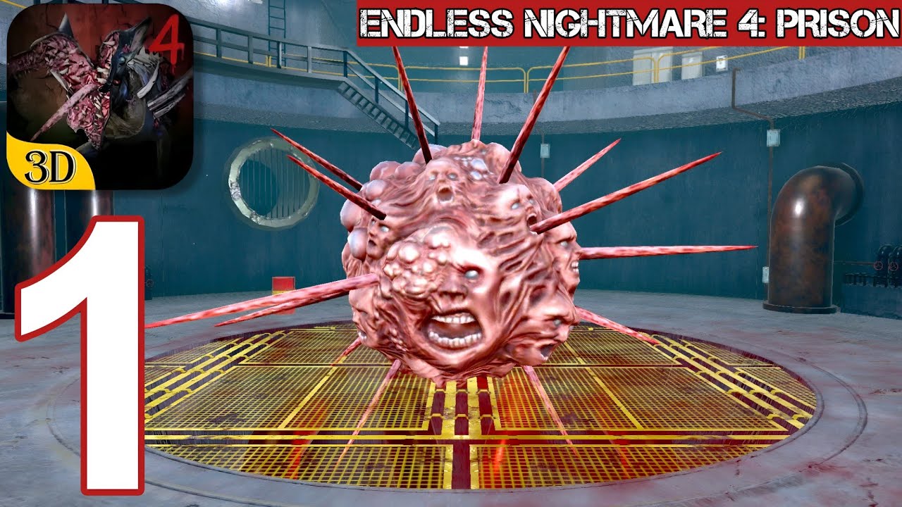 Endless Nightmare 4 Prison - Gameplay Walkthrough Part 1 - Tutorial Normal Mode (iOS,Android)