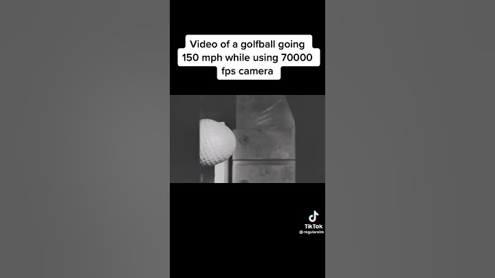 Extreme slow motion golf ball flattened against a wall!😱
