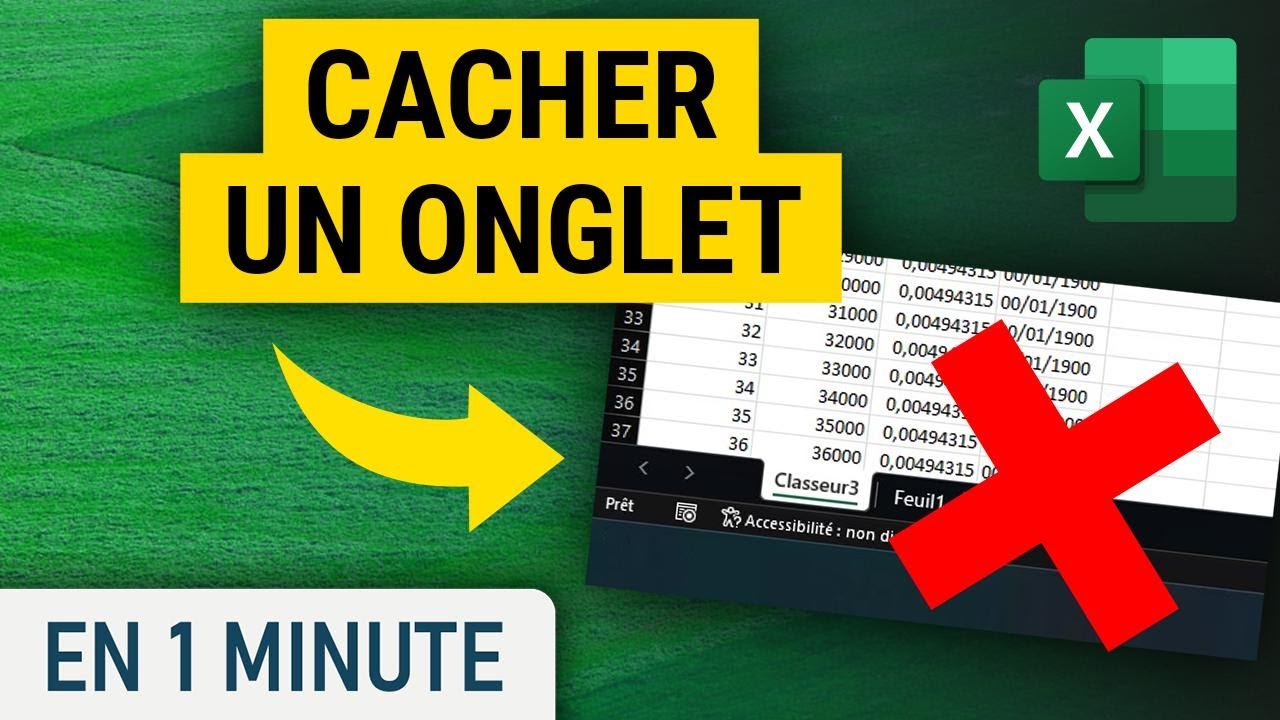 Cacher un onglet sur Excel