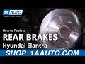 How to Replace Rear Brakes 2007-10 Hyundai Elantra