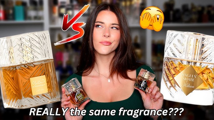 Lattafa Eclaire By Kilian Angel's Share side-by-side comparison