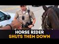 These Cops Got Schooled Claiming Riding A Horse On The Road Was Illegal