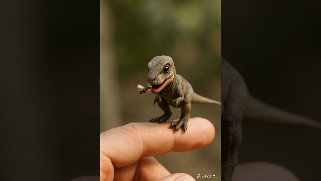 Baby Dinosaur Walks on My Finger! (Cutest Moment Ever) 