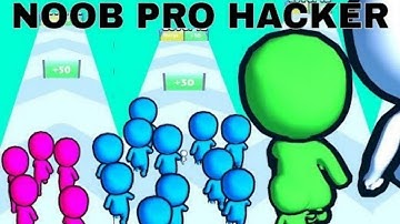 NOOB VS PRO VS HACKER   in Crowd Merge Giant 2024