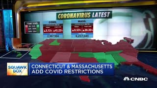 The governor of connecticut roles back state's reopening as covid-19
positive rate ticks up over past weekend. cnbc's becky quick reports.
for ac...