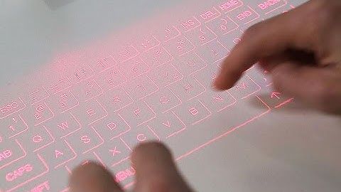 The laser keyboard | Living in the future