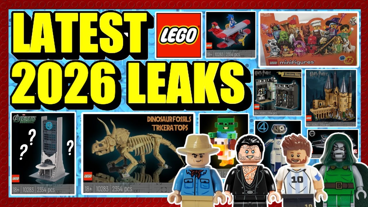 INSANE NEW LEGO LEAKS! Marvel, Harry Potter, Jurassic Park, CMF, Minecraft & MORE!