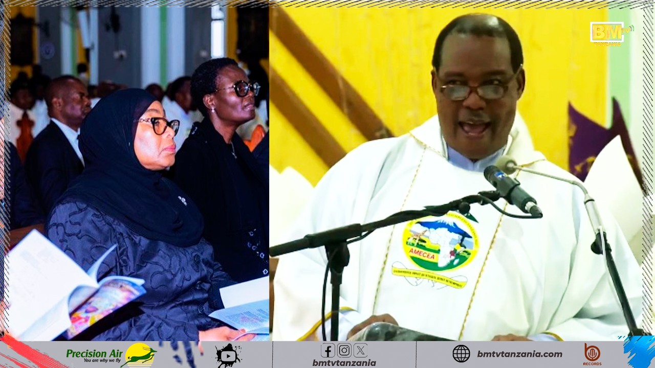 ALICHOKISEMA PADRI KITIMA Mbele ya Rais Samia Misa ya Kumuaga Mwadhama Polycarp Kadinali Pengo