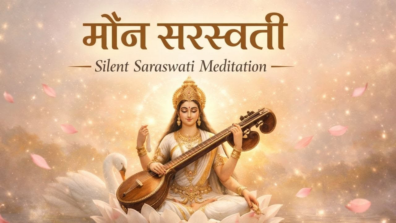 मौन सरस्वती – Silent Saraswati Meditation 🕊️ | Where Wisdom Flows Without Sound | Vajra Vaani