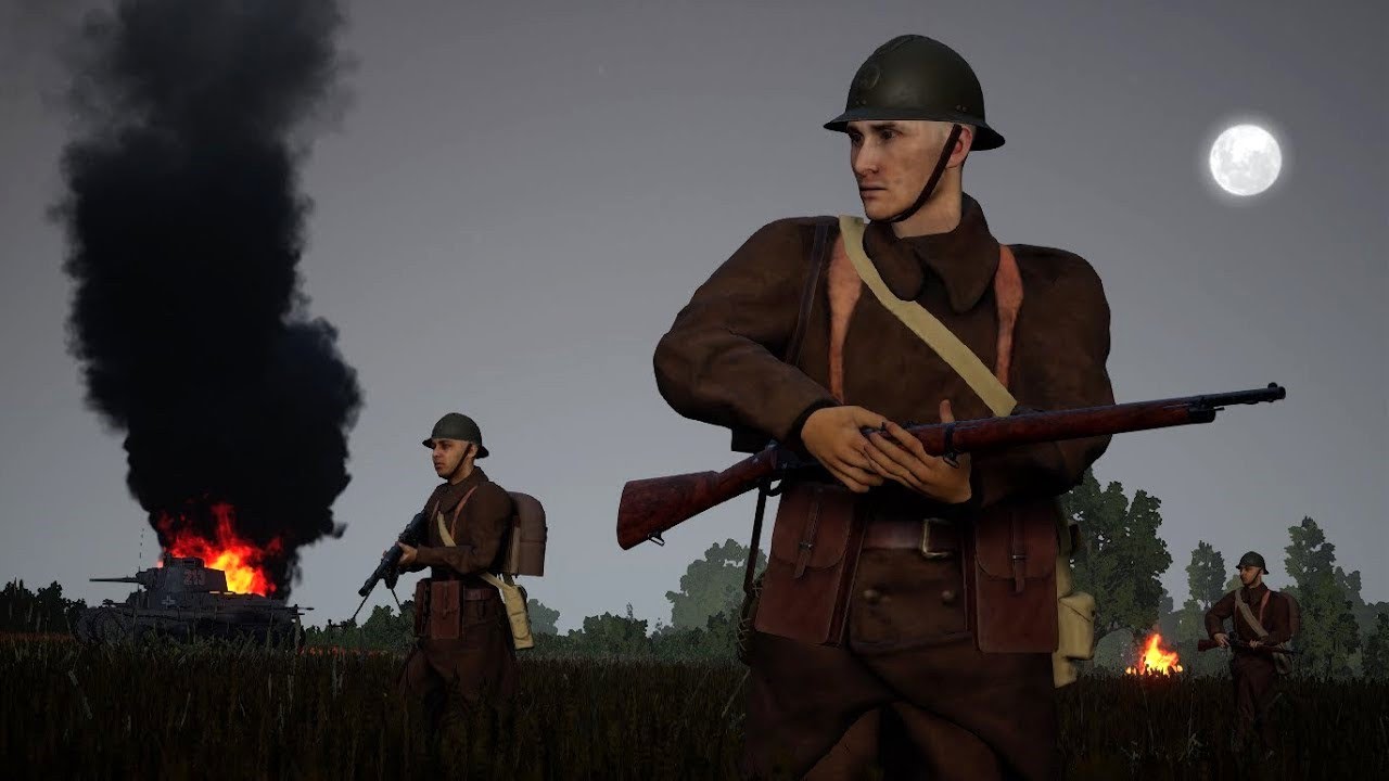 Post Scriptum French Army recaptures Stonne from the German Invaders - 4K