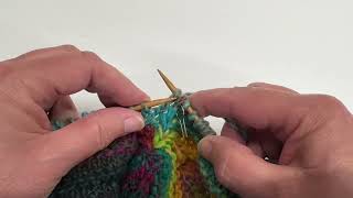 Slip 2, knit 1, pass the two slipped stitches over