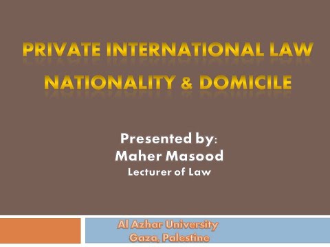 Private International Law
