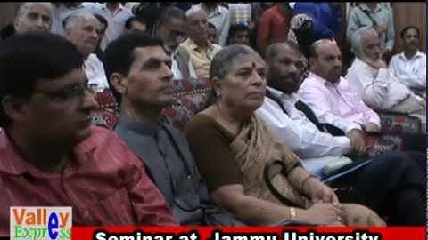 Urdu department Of Jammu University Holds a Seminar  V C  of Jammu University was present as Chief G