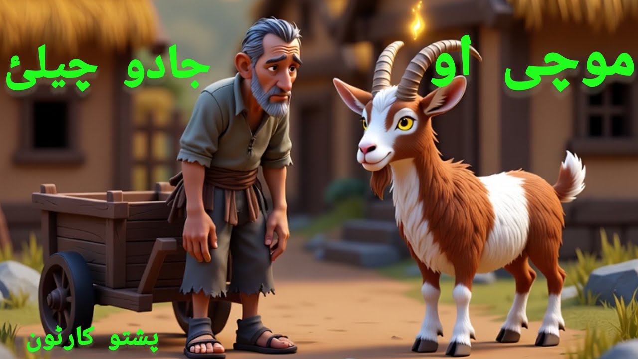 Cobbler And Magic Goat🐐||موچی او د جادو چیلئ ||Pashto Cartoon Story ...