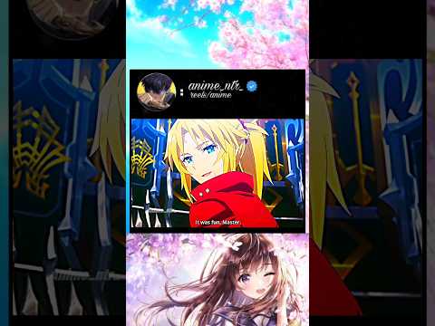 best bonding of master and servant #anime #animeedit