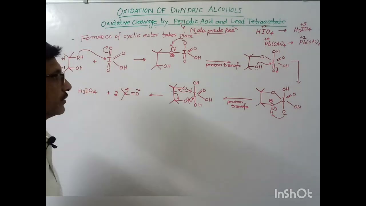 Oxidation of dihydric alcohols by periodic acid and lead tetra acetate