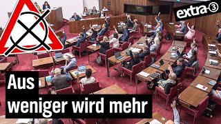 Realer Irrsinn: Mehr Abgeordnete in Bürgerschaft Bremen | extra 3 | NDR