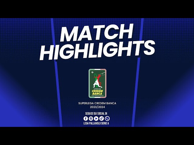 Vero Volley Monza vs. Sir Susa Vim Perugia - Superlega Credem Banca VBTV Match Highlights