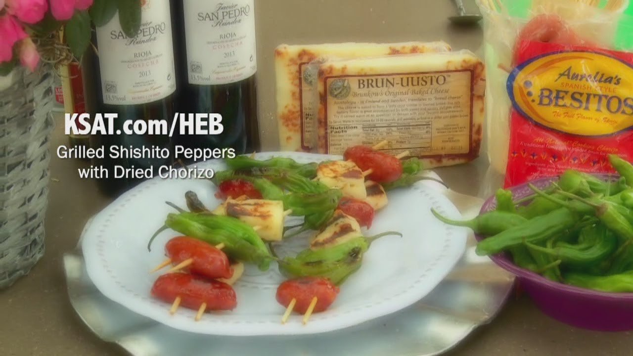 H-E-B Backyard Kitchen: Grilled Shishito Peppers with Grilled Chorizo
