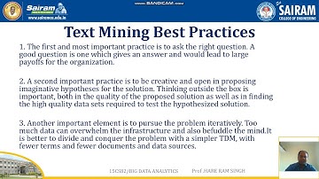 Lecturevideo 15CS82 Module5 Textmining Process Hare Ram Singh