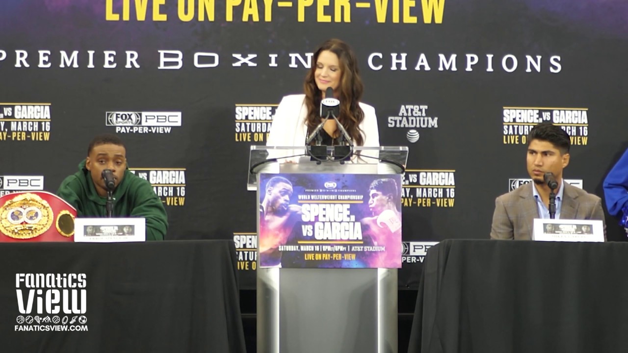 Errol Spence Jr. gets HEATED at Mikey Garcia: "I'M NOT YOUR OTHER OPPONENTS. KEEP THAT SAME ENERGY!"