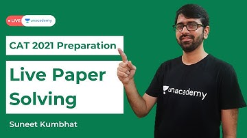 Live Paper Solving  DILR Questions with answers | cat previous year solved papers | Suneet kumbhat