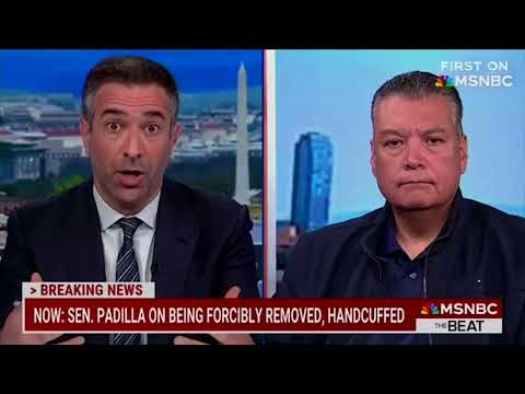 Senator Alex Padilla Discusses Controversial Detention at DHS Briefing on MSNBC
