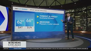 Thumbnail Chicago weather: scattered showers and thunderstorms overnight