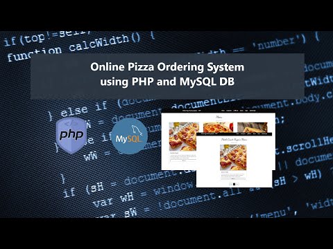 Online Pizza Ordering System in PHP Free Source Code DEMO