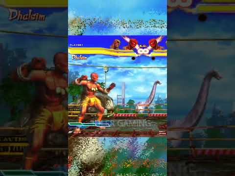 Dhalsim Yoga Fire All Version Street Fighter #shorts