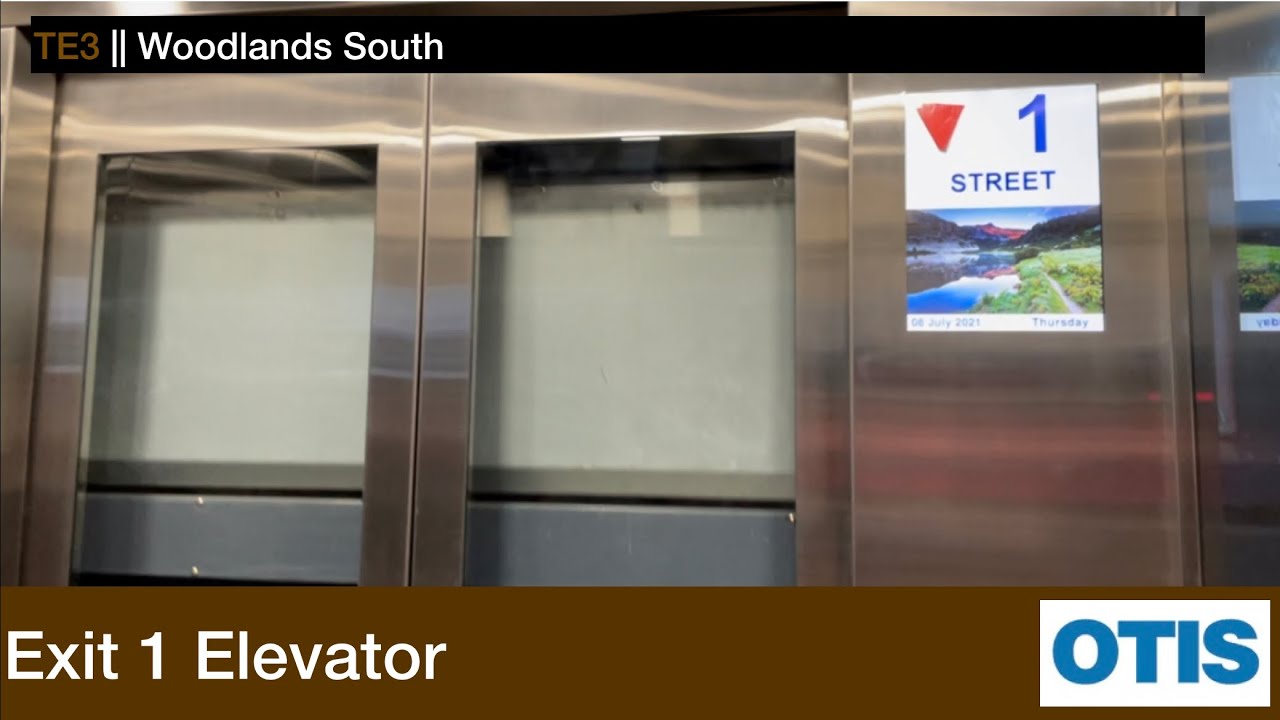 Woodlands South MRT Station Otis Elevator (Exit 1) YouTube