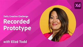 Celebrity XD Daily Creative Challenge - Recorded Prototype Profile