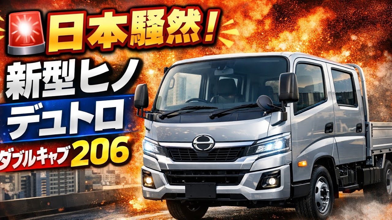 🚚A shocking new model! Hino Dutro Double Cab 2026 The moment