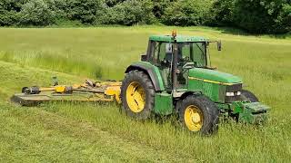 Spearhead Multicut 620 batwing topper in work with John Deere 6910!
