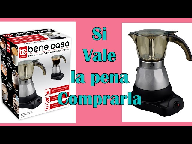 Red Portable Electric Espresso Maker 3 or 6 Cups/Cafetera Roja Portable  Electrica Espresso de 3 o 6 Tasas 