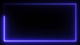 No Copyright Royalty Free Blue Neon Lights Frame Seamless Loop  Creative Valley