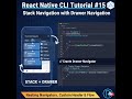 React Native CLI Tutorial #15 – Stack Navigation with Drawer Navigation