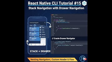 React Native CLI Tutorial #15 – Stack Navigation with Drawer Navigation