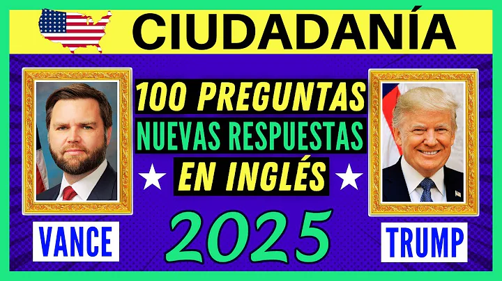 100 PREGUNTAS para la ciudadanía americana EN INGLÉS 2025 - NUEVAS RESPUESTAS (Preguntas in English)