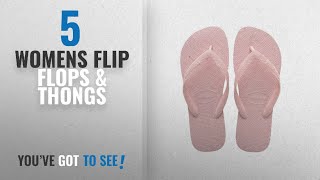 Top 10 Womens Flip Flops & Thongs [2018]: Havaianas Top Unisex Adult Flip Flop,Pearl Pink,6.5 UK