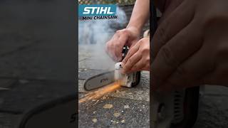 STIHL MINI CHAINSAW bursting Airpods